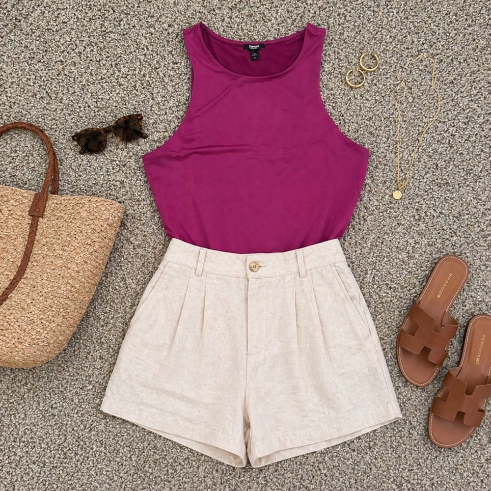 Express Magenta Tank Bodysuit
